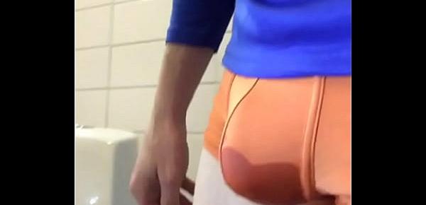  Pftish- peeing in my orange underwear